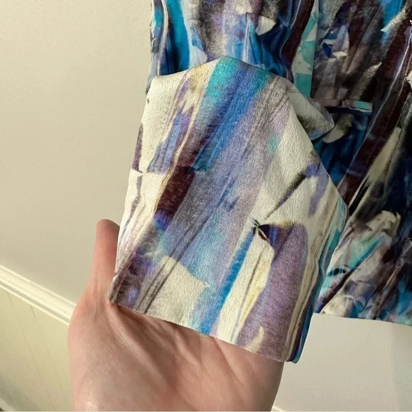 Rebecca Minkoff Becky Blazer Silk w/ Shawl Collar and Light Shoulder Pads Sz sm - Picture 9 of 15